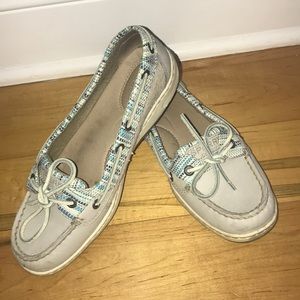 Sperry Grey/Blue Boat Shoes